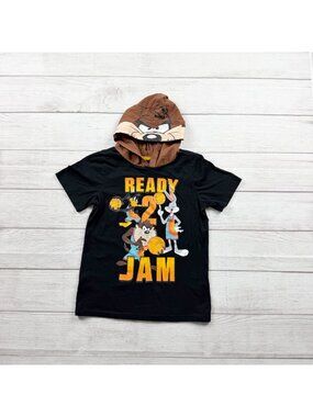 Space Jam A New Legacy Boys Hoodie T Shirt Short Sleeve Hooded Tee 7